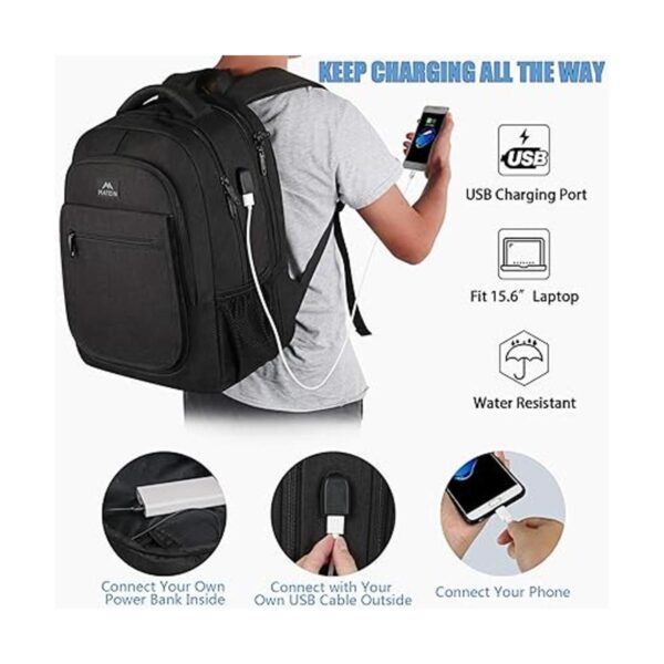 Mochila para la escuela mochila universitaria expandible_3