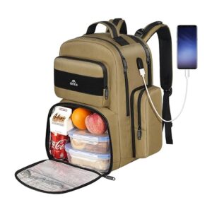 Mochila de almuerzo para hombre mochila grande con_1