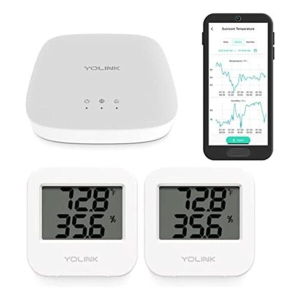 Sensor inalámbrico inteligente de temperaturahumedad de_1