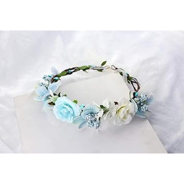 Diadema ajustable hecha a mano con diseño de corona de_3