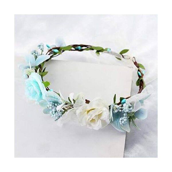 Diadema ajustable hecha a mano con diseño de corona de_2
