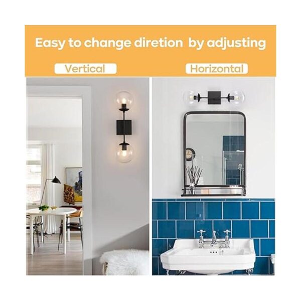 Ynzefly Apliques de pared negros modernas luces de_3