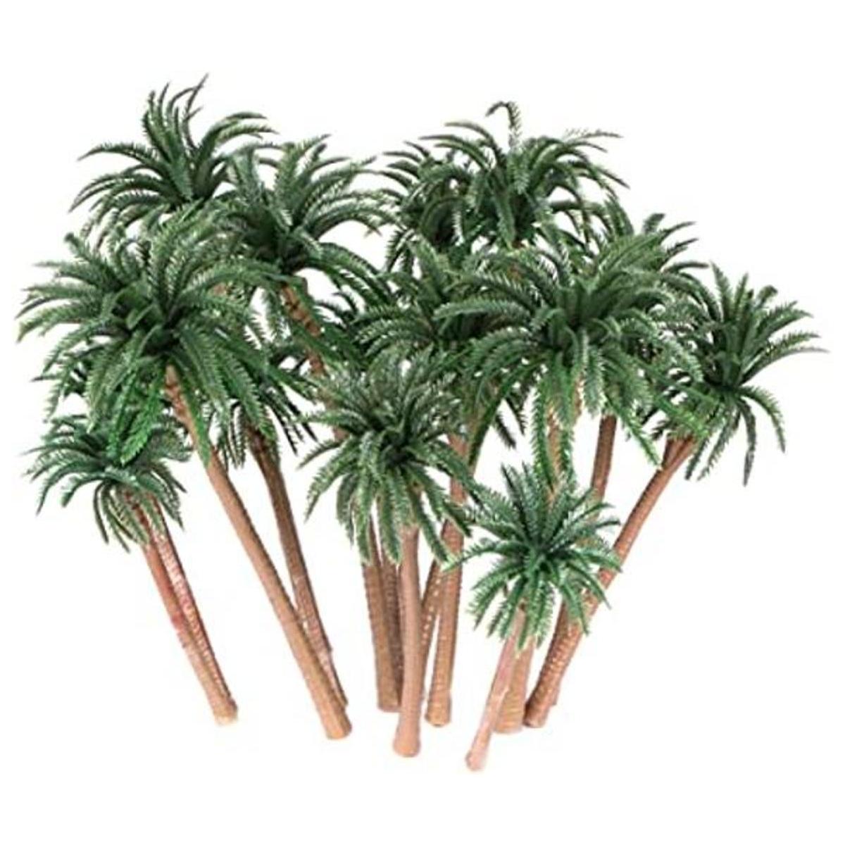 Ymeibe 15 piezas de decoración de palmeras en miniatura