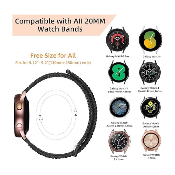 DaQin Compatible con Samsung Galaxy Watch 4 Band de 1.575_2