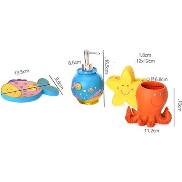 YIYIDA Juego de 5 piezas de colección de baño con forma de