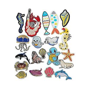 Dandan DIY 20 parches bordados para coser o planchar para_1
