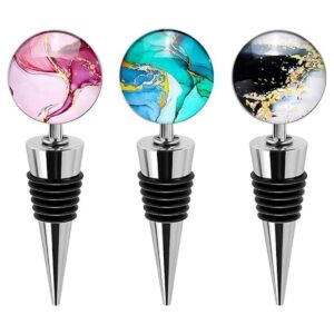 Soleebee Pack de 3 tapones decorativos para botella de