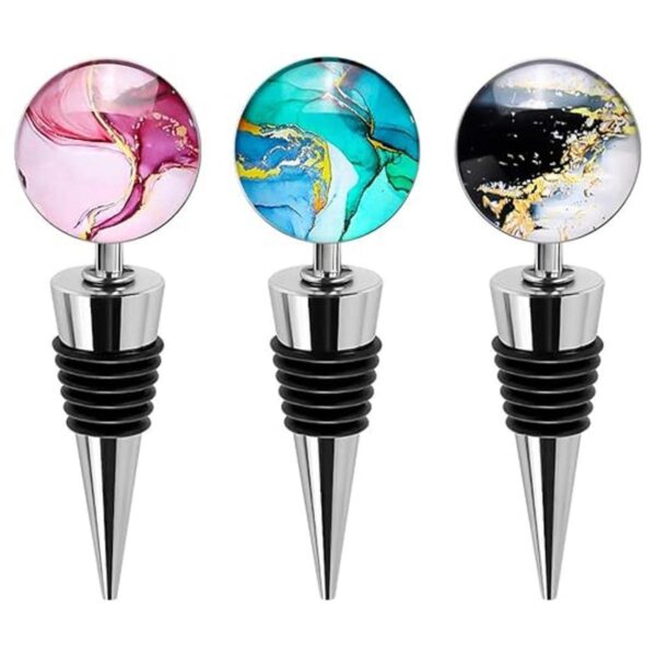 Soleebee Pack de 3 tapones decorativos para botella de