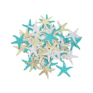 Mybbshower Confeti de estrellas de mar con purpurina para