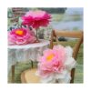 Mybbshower Tonos gigantes de flores de papel rosa para