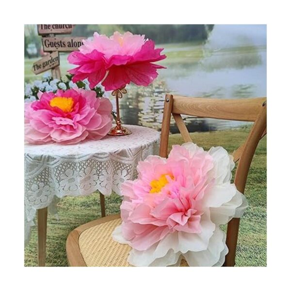Mybbshower Tonos gigantes de flores de papel rosa para