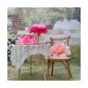 Mybbshower Tonos gigantes de flores de papel rosa para