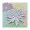 Mybbshower Flores de margaritas de papel pastel de 8