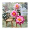 Mybbshower Tonos gigantes de flores de papel rosa para