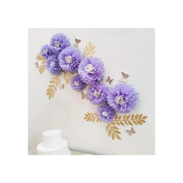 Mybbshower Juego de 9 pompones de papel de seda de 7 a 9_3