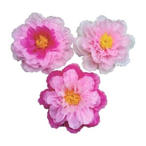 Mybbshower Tonos gigantes de flores de papel rosa para