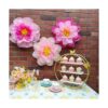 Mybbshower Tonos gigantes de flores de papel rosa para