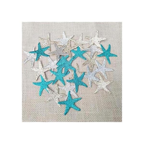 Mybbshower Confeti de estrellas de mar con purpurina para