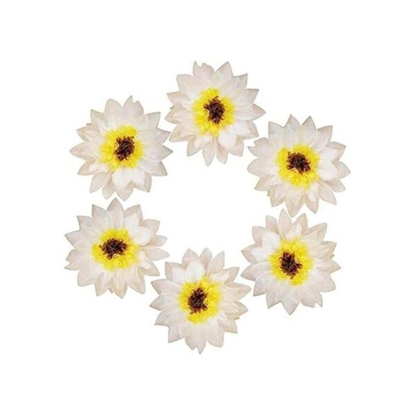 Mybbshower White Chrysanth Flowers DIY Margarita de papel_1
