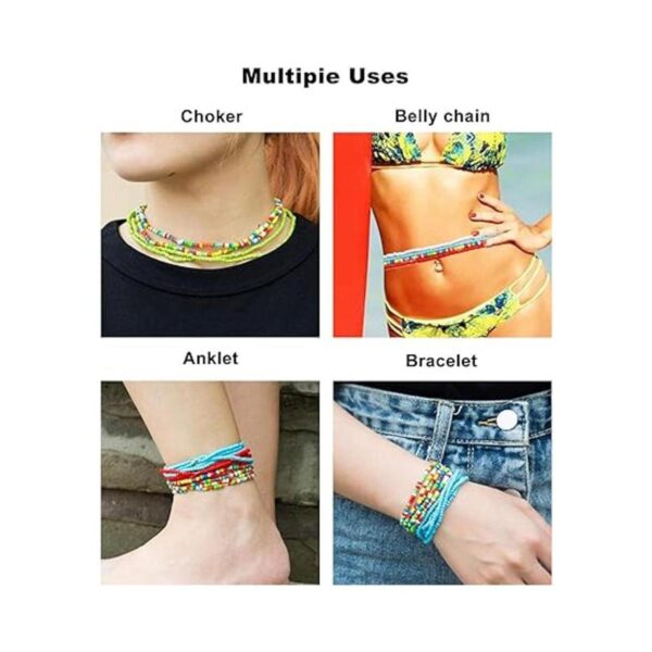 JDXN 10 pulseras hechas a mano con cuentas de colores para