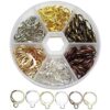 Chenkou Craft 180 aretes de aro redondos de 6 colores_1