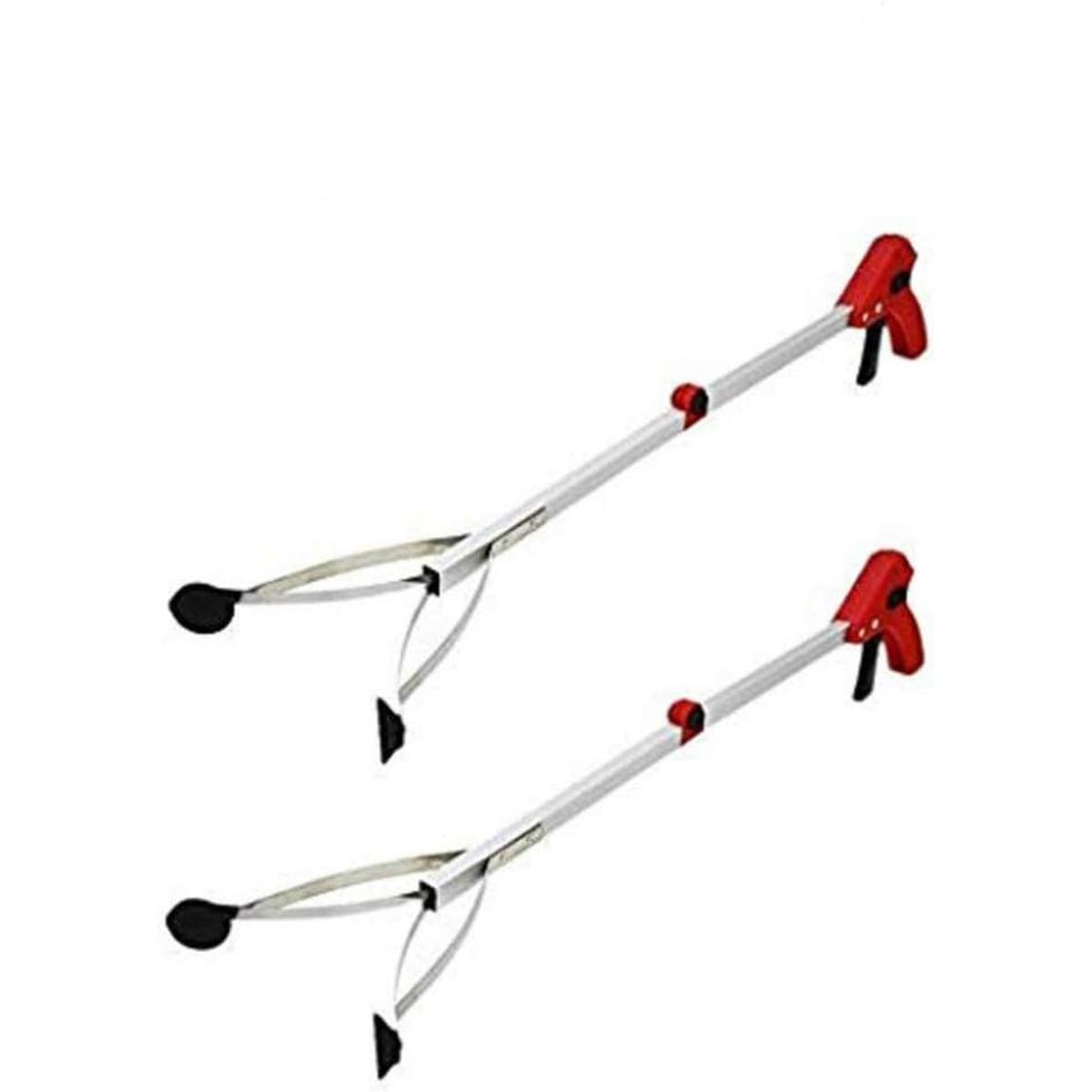 2 unidades rojo Grabber 32 Extra largo plegable Reacher
