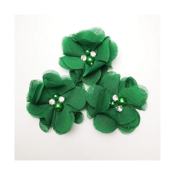 Chenkou Craft Paquete de 12 lazos de cinta de flores de_2