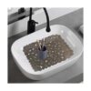 Yiter Tapete para fregadero 2 protectores ajustables de