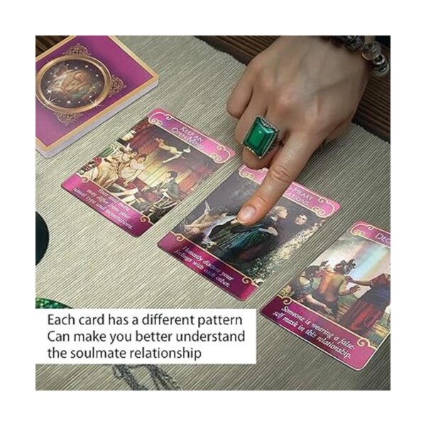 Yitengteng Juego de cartas de tarot con holograma de ángel_5