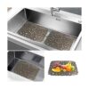 Yiter Tapete para fregadero 2 protectores ajustables de