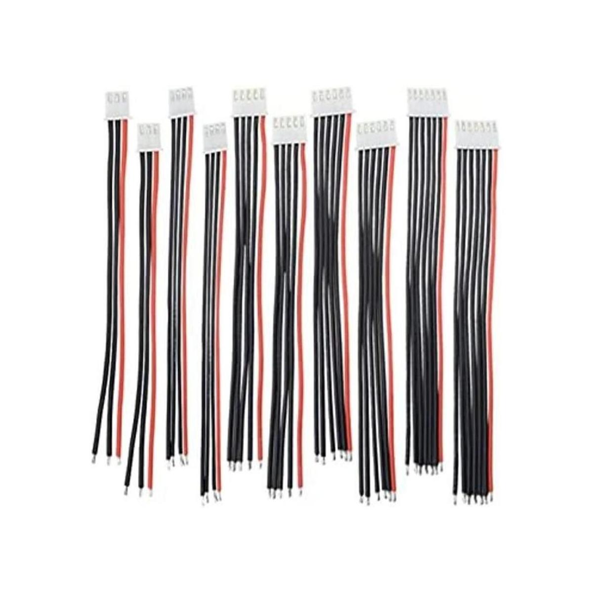 Yiqigou 10 conectores JSTXH de 5.9 pulgadas 2S6S 2S 3S