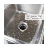 Yiter Tapete para fregadero 2 protectores ajustables de