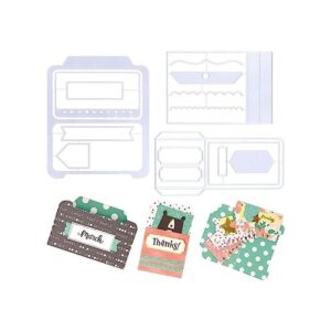 Paquete de 3 tarjetas troqueladas troqueles de corte en