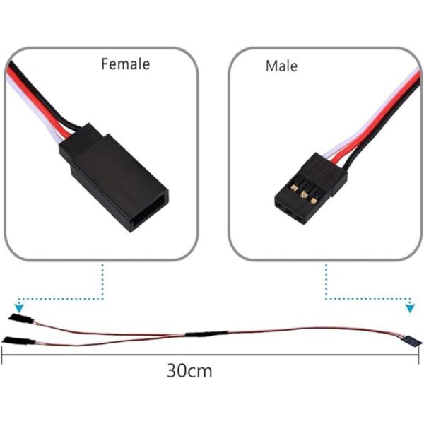 10 piezas de extensión de cable servo de 11.8 pulgadas