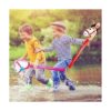 Yiphates 8 piezas de 40 pulgadas de caballo inflable de