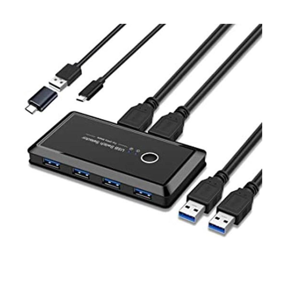 Selector de conmutador USB 3.0 2 para compartir