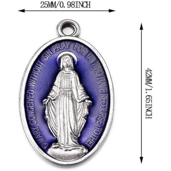 YionZian 10 dijes de medalla milagrosa de Jesús católico_2