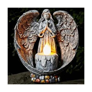 Yiosax ngeles Memorial Gift Luces de estatua de ángel_1