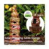 Yiosax Decoración de jardín al aire libre doble tiki_3