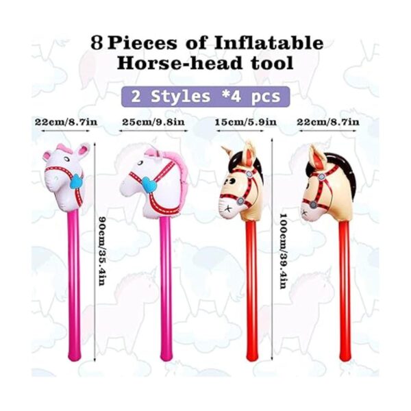 Yiphates 8 piezas de 40 pulgadas de caballo inflable de
