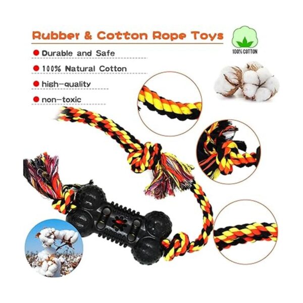 Yipetor Juguetes duraderos para masticar para perros