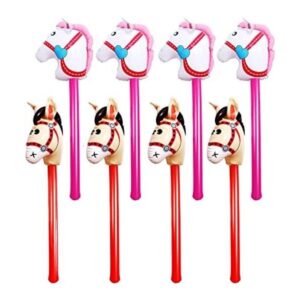 Yiphates 8 piezas de 40 pulgadas de caballo inflable de