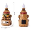 Yiosax Tiki Touch Figura de antorchas solares Tiki con_3