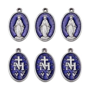 YionZian 10 dijes de medalla milagrosa de Jesús católico_1