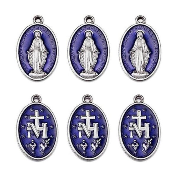 YionZian 10 dijes de medalla milagrosa de Jesús católico_1