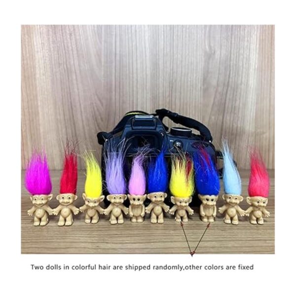 10 mini muñecas de trol PVC vintage Trolls Lucky Doll_2