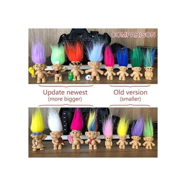 8 muñecas troll figuras de acción de muñeca vintage de_3