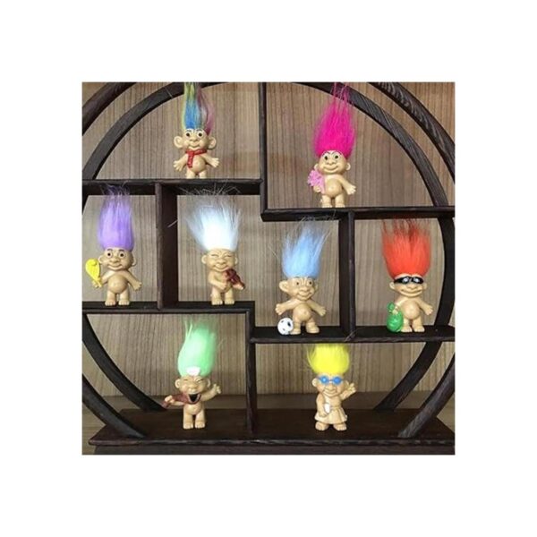 8 muñecas troll figuras de acción de muñeca vintage de_4