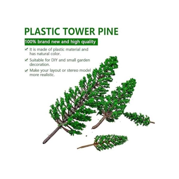 16 piezas de pino modelo árbol de cedro verde