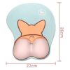 Tapete para mouse de silicona con divertida forma de corgi_2